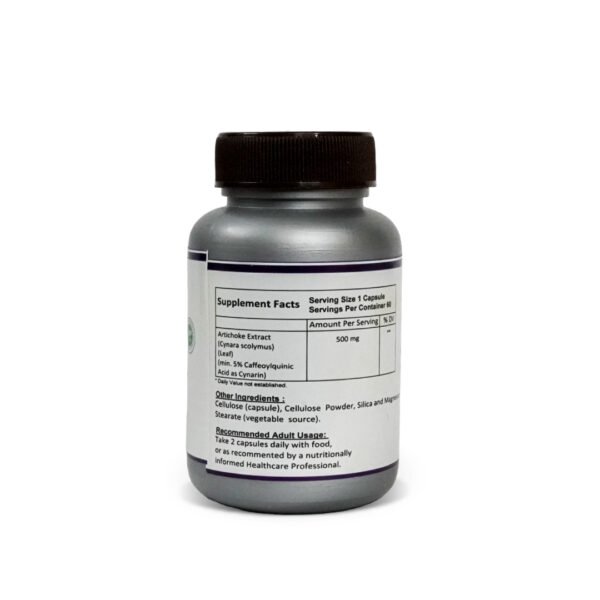 Artichoke Extract - 60 Veg Capsules - Image 3