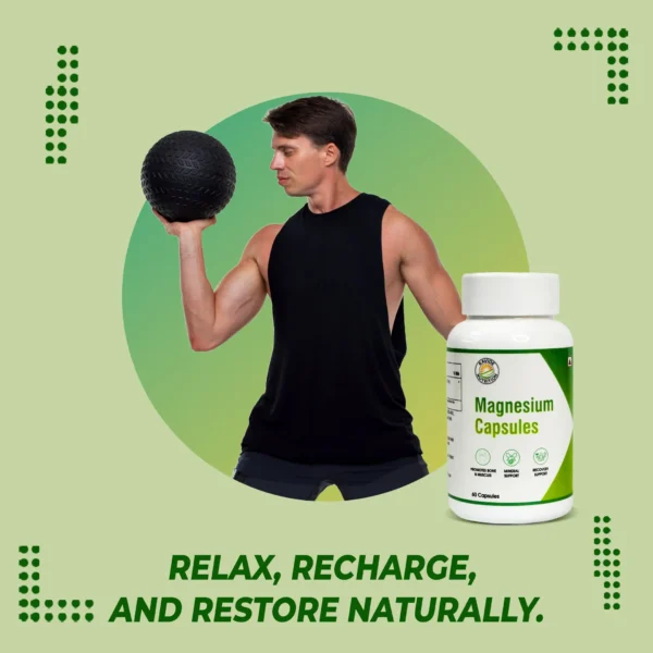 Magnesium Capsules - Essential Mineral Support for Muscle, Bone & Recovery Health - Image 5