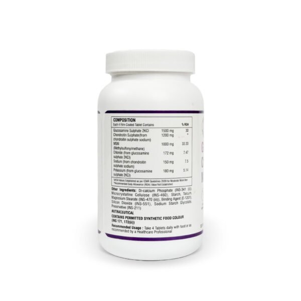 Glucosamine Chondroitin MSM - Triple Action Formula for Joint Comfort, Flexibility & Support - Image 3